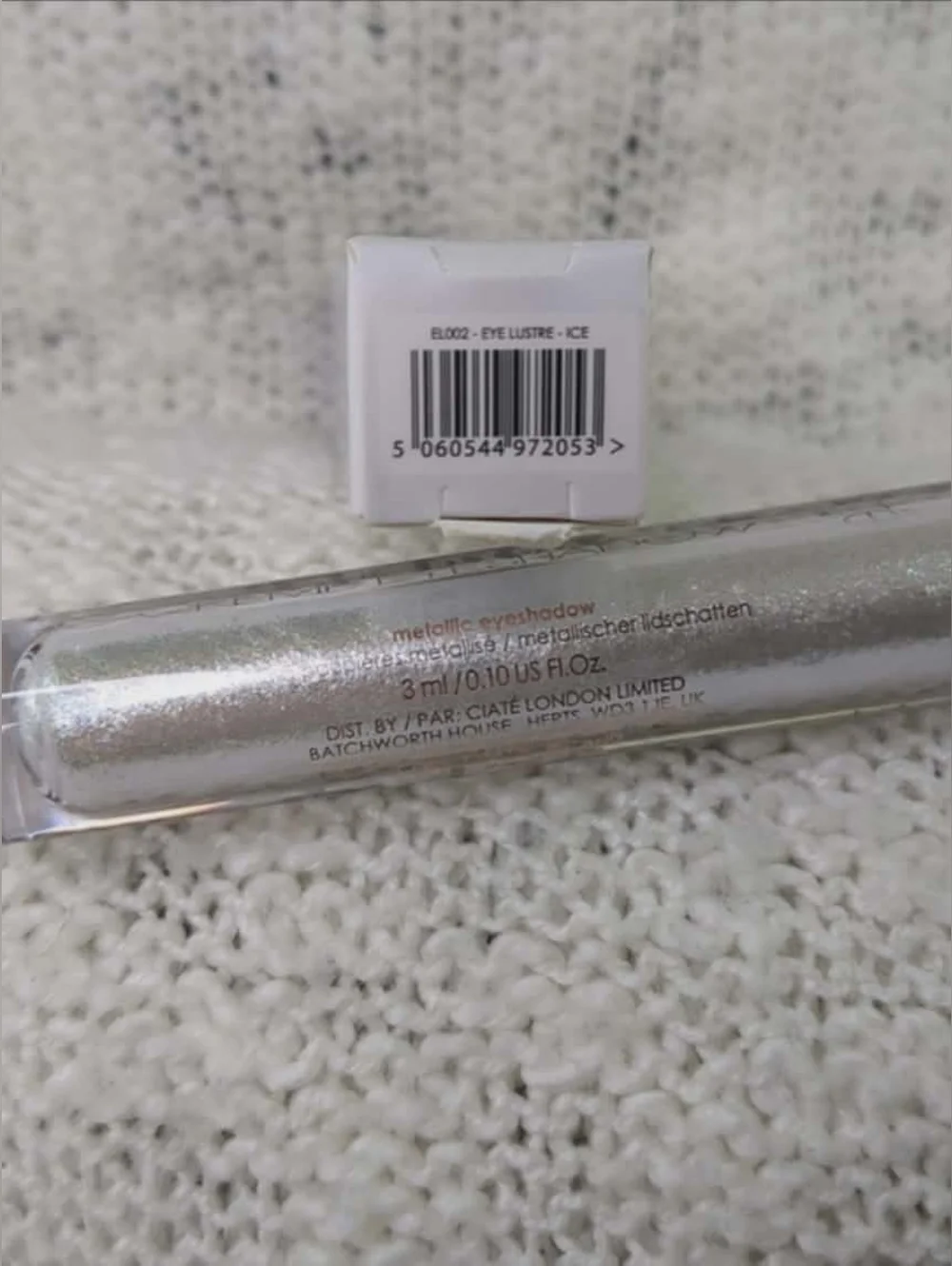 Ciaté London Lustre Crème Eyeshadow in Ice, 3ml/0.10oz